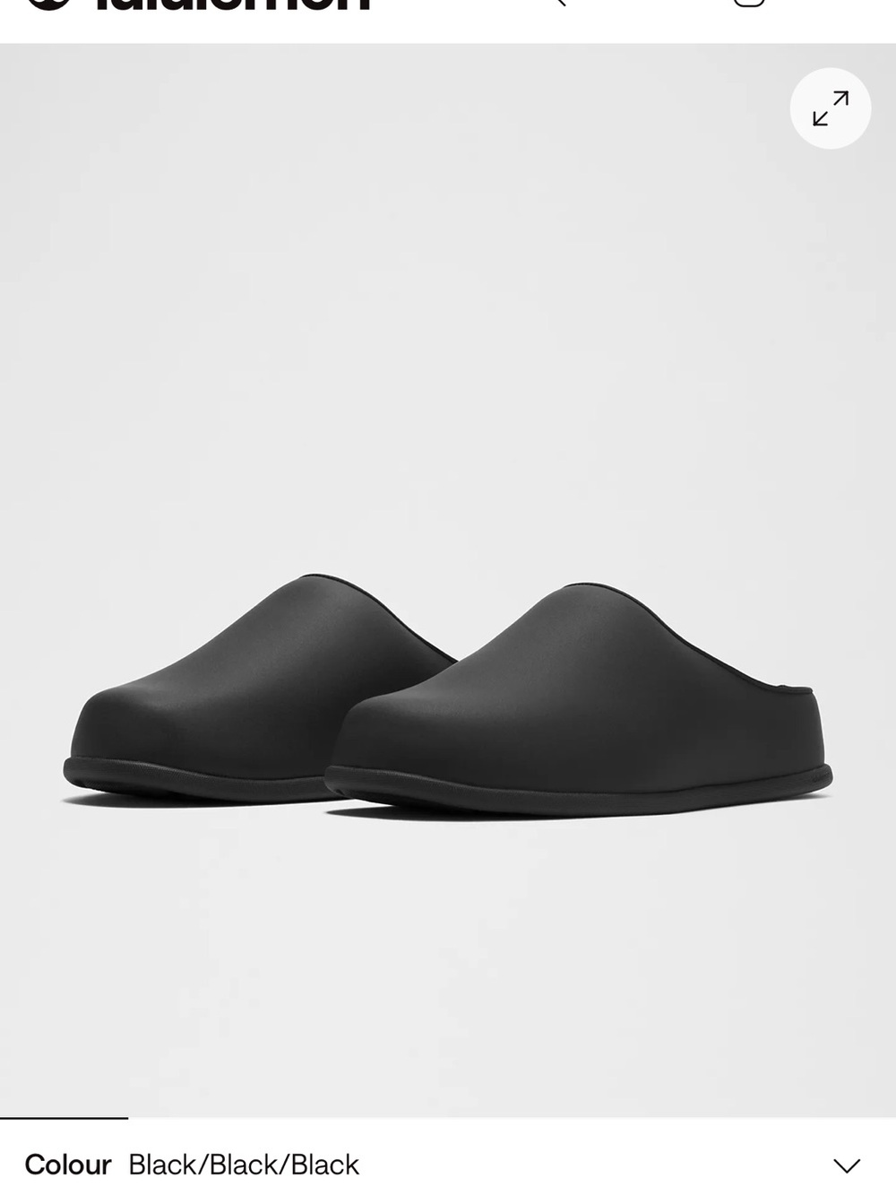 lululemon athletica swayday mule Men's Black Slip-On Clog